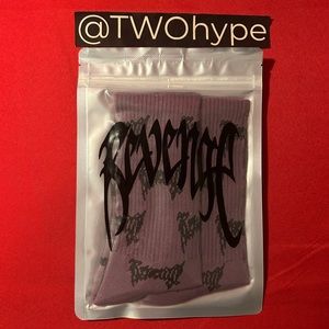 Revenge ‘Purple All Over Logo’ Socks